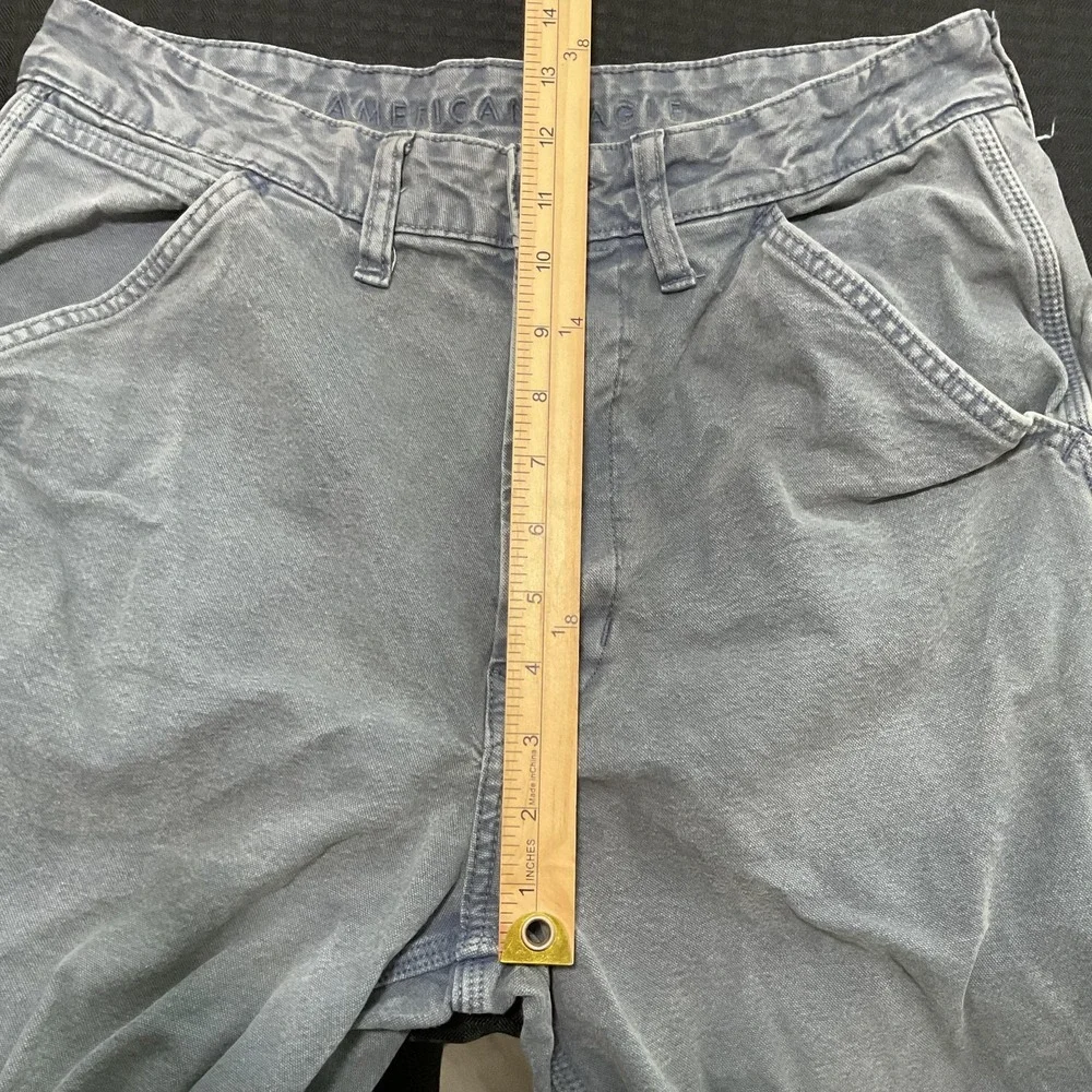 American Eagle Outfitters Pants Mens‎ 31x30 Gray Flex Carpenter Cargo Denim